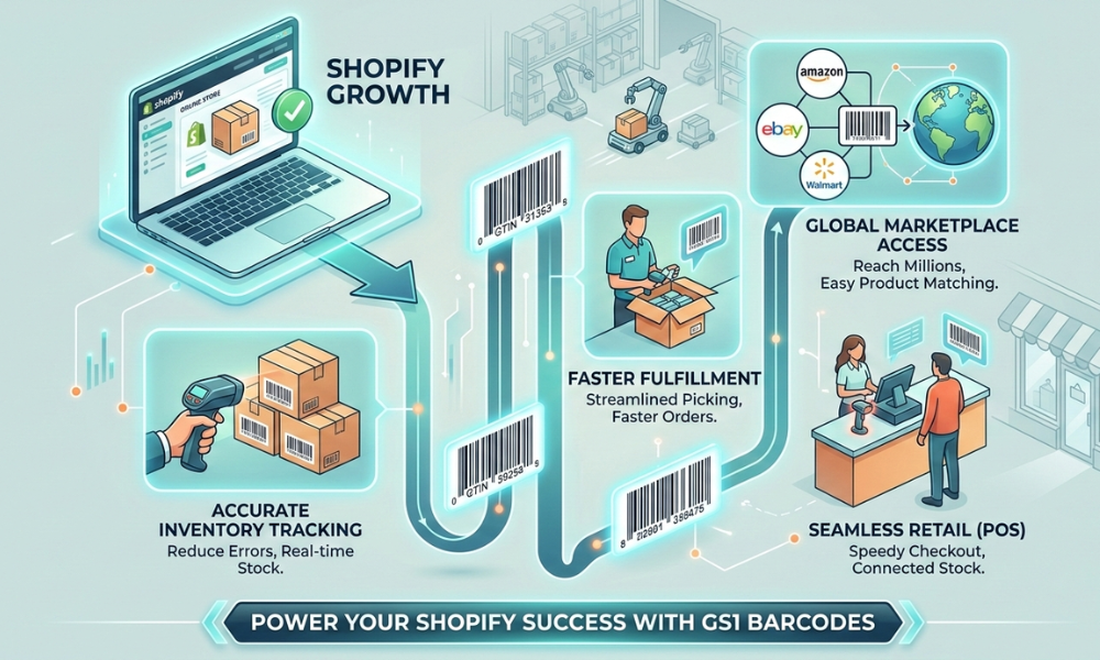 Why Shopify Products Need Barcodes for Retail, POS, and Marketplace Sales